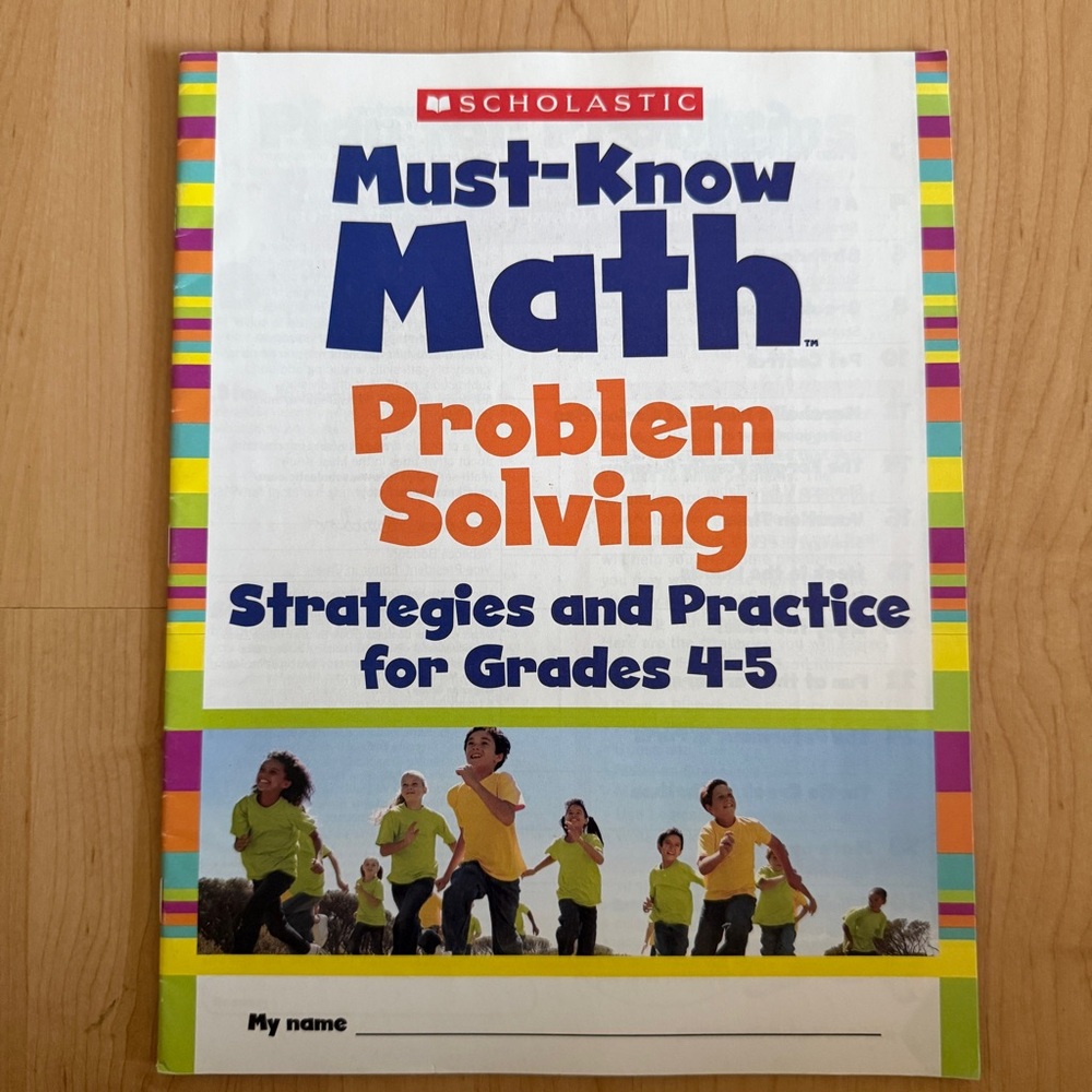 NEW Scholastic Must-Know Math Problem Solving Strategies and Practice Grades 4-5